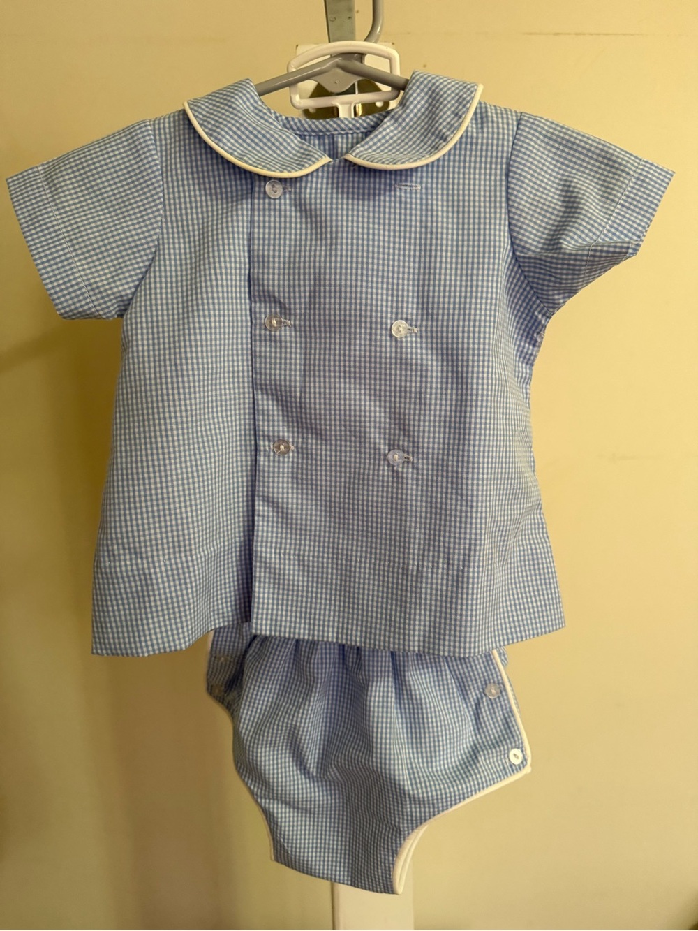New Lullaby Gingham Diaper Set